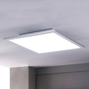 Panel LED Livel Lindby, możliwość ściemniania, aluminiowy / szary / cynkowy, kuchnia, tworzywo sztuczne, nowoczesny