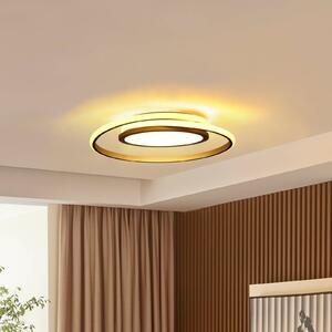 Lampa sufitowa LED Noud Lucande, możliwość ściemniania, chromowy / srebrny, sypialnia, metal, nowoczesny