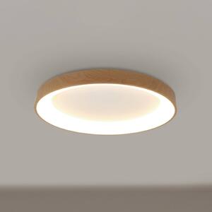 Mantra Iluminación Lampa sufitowa LED Niseko II, możliwość ściemniania, jasne drewno, salon / jadalnia, aluminium, nowoczesny