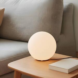 Lampa stołowa Marike Lindby, biały / opal, salon / jadalnia, szkło, nowoczesny