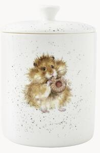 Pojemnik do przechowywania z porcelany kostnej Hamster
