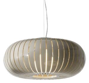 Kartell Lampa wisząca Teresa, aluminiowy / szary / cynkowy, salon / jadalnia, tworzywo sztuczne, design
