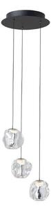 LOOM DESIGN Lampa wisząca Ice Ball 3, możliwość ściemniania, przezroczysty / transparentny, salon / jadalnia, tworzywo sztuczne, nowoczesny