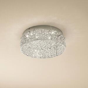 Lampa sufitowa LED Felias Lucande, chromowy / srebrny, sypialnia, nowoczesny