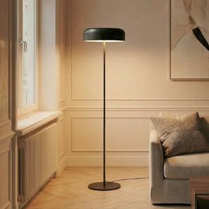 Lampa stojąca Edion Lindby, czarny, salon / jadalnia, metal, nowoczesny