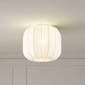Lampa sufitowa Helin Lindby, możliwość ściemniania, biały / opal, salon / jadalnia, tkanina / materiał / jedwab, skandynawski
