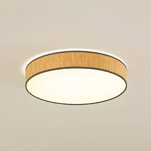 Lampa sufitowa LED Jutis Lindby, jasne drewno, salon / jadalnia, drewno, nowoczesny