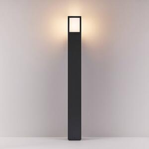 Deko-Light Słupek oświetleniowy Facado II, możliwość ściemniania, aluminiowy / szary / cynkowy, aluminium