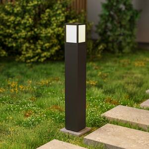 Deko-Light Słupek oświetleniowy Facado II, możliwość ściemniania, aluminiowy / szary / cynkowy, aluminium