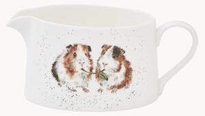 Sosjerka z porcelany kostnej Guinea Pig