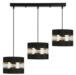 Nowoczesna potrójna czarna lampa wisząca - D255 S0-D99