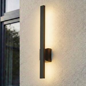 Kinkiet zewnętrzny LED Sakari Lindby, czarny, aluminium, nowoczesny