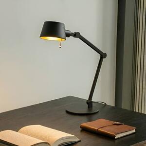 Lampa stołowa Silka Lucande, czarny, biuro, metal, nowoczesny