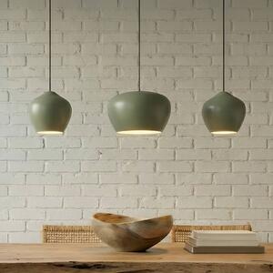 Lampa wisząca Malisa Lucande, możliwość ściemniania, zielony, salon / jadalnia, metal, skandynawski