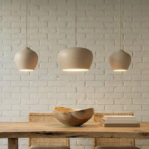 Lampa wisząca Malisa Lucande, możliwość ściemniania, kremowy / amber, salon / jadalnia, metal, skandynawski