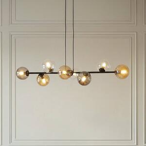 Lampa wisząca Glassy EMIBIG LIGHTING, możliwość ściemniania, czarny, salon / jadalnia, szkło, nowoczesny