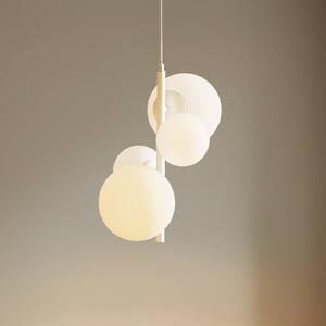 Lampa wisząca Dione ALDEX, możliwość ściemniania, biały / opal, salon / jadalnia, szkło, nowoczesny