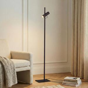 Lampa stojąca Lysias Lucande, czarny, salon / jadalnia, metal, nowoczesny