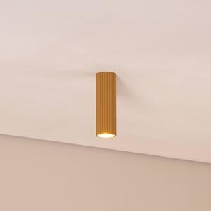 Lampa sufitowa Karbon SOLLUX LIGHTING, możliwość ściemniania, mosiężny / złoty, salon / jadalnia, aluminium, nowoczesny