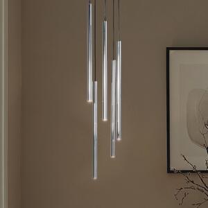 Lampa wisząca Sopel Lux SIGMA, możliwość ściemniania, aluminiowy / szary / cynkowy, salon / jadalnia, metal, nowoczesny