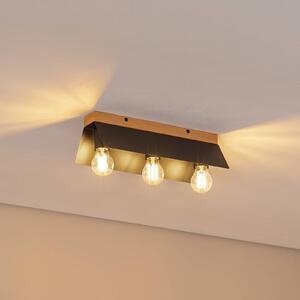 Lampa sufitowa Esme Lamkur, możliwość ściemniania, czarny, salon / jadalnia, metal, nowoczesny