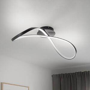 Lampa sufitowa LED Infinity Milagro Lighting, czarny, salon / jadalnia, metal, nowoczesny