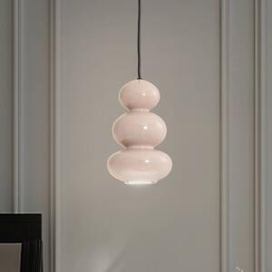 Lampa wisząca Oman Argon, możliwość ściemniania, aluminiowy / szary / cynkowy, salon / jadalnia, szkło