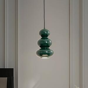 Lampa wisząca Oman Argon, możliwość ściemniania, zielony, salon / jadalnia, szkło