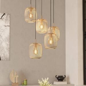 EGLO Lampa wisząca Romazzina, możliwość ściemniania, kremowy / amber, salon / jadalnia, metal, nowoczesny