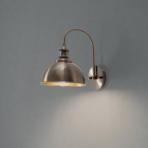 Kinkiet Saglam, postarzany mosiądz, wysokość 36 cm, metal Saglam Opviq, możliwość ściemniania, mosiężny / złoty, salon / jadalnia, metal
