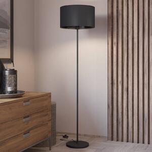 EGLO Lampa stojąca Maserlo, czarny, salon / jadalnia, metal, nowoczesny