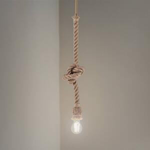 Lampa wisząca AYD Opviq, możliwość ściemniania, kremowy / amber, salon / jadalnia, tkanina / materiał / jedwab, morski