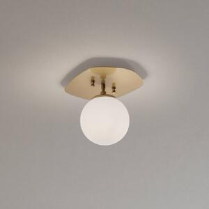 Lampa sufitowa Well Opviq, możliwość ściemniania, mosiężny / złoty, salon / jadalnia, szkło
