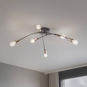 Lampa sufitowa Banana Opviq, możliwość ściemniania, czarny, salon / jadalnia, metal, nowoczesny
