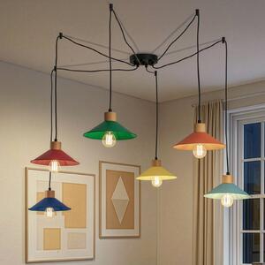 Lampa wisząca Manavgat Opviq, możliwość ściemniania, multikolor, salon / jadalnia, metal