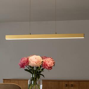 FISCHER & HONSEL Lampa wisząca Vayana, możliwość ściemniania, kremowy / amber, salon / jadalnia, metal, nowoczesny