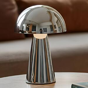 Lampa stołowa LED Nevijo Lindby, możliwość ściemniania, chromowy / srebrny, salon / jadalnia, metal, nowoczesny