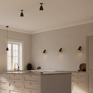 Nuura Aps Reflektor wpuszczany Anoli Spot Recessed, Ø 10 cm, czarny Spot, możliwość ściemniania, czarny, salon / jadalnia, metal, skandynawski