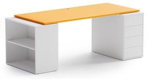 Blat roboczy do biurka BLOCK, 1800 x 800 x 25 mm, pomarańczowy