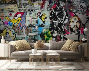 Fototapeta Ściana z graffiti, Fototapety design, Popularne Fototapety, u12434 - Tapeko.pl
