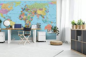 Fototapeta Mapa świata, Fototapety z mapami świata, Popularne Fototapety, u13370 - Tapeko.pl