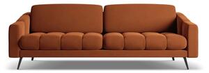 Pomarańczowa aksamitna sofa 238 cm Nalu – Makamii