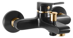 Slezák-RAV Slezák Rav CO154CMATZ Bateria wannowa czarny mat/złoty CO154CMATZ Kolor: czarny mat/złoty, Wymiar: 100 mm