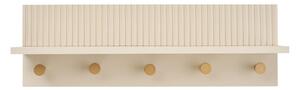Beżowy wieszak ścienny z półką 50 cm Rocca – House Nordic