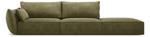 Zielony szezlong (lewostronny) Vanda – Mazzini Sofas