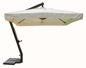 Parasol ogrodowy 3x3 m z 8 wymiennymi ramionami aluminiowymi Force One – czarny