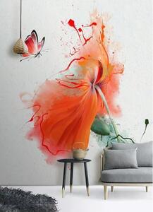 Fototapeta Motyl na kwiatku, Fototapety 3d, Popularne Fototapety, u34147 - Tapeko.pl