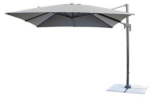 Parasol ogrodowy 2x3 m z podstaw krzyow „Berlino” – szary