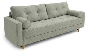 Sofa z Funkcją Spania LONAR Szara Boucle Nowoczesna