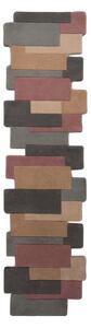 Wełniany chodnik Flair Rugs Collage Earthy, 60x230 cm